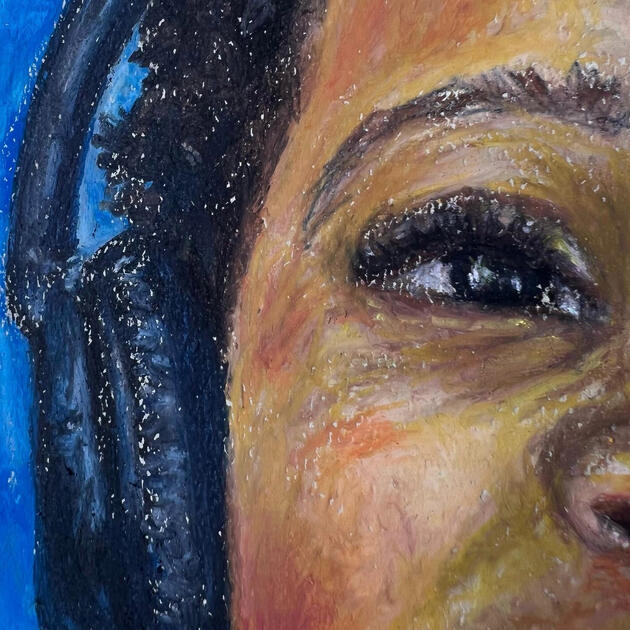 'Dreamer', Pastel on 11x14" Pastelmat 2022