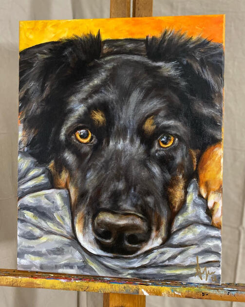 Commission, Acrylic on 16x20" Stretched Canvas
