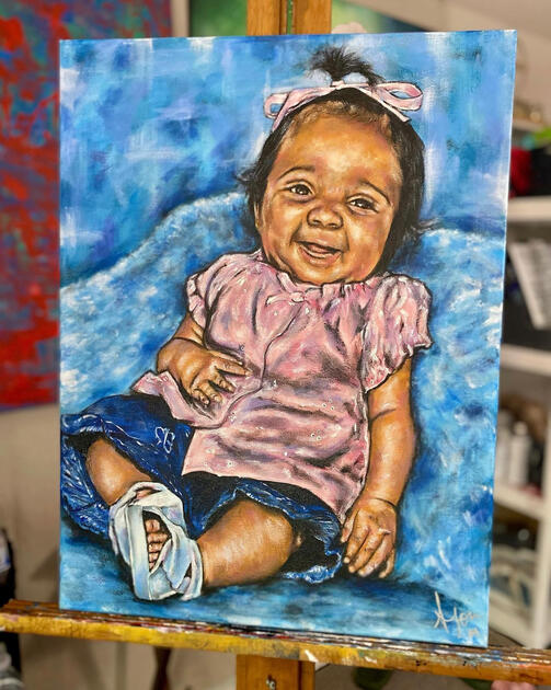 Commission, Acrylic on 18x24" Stretched Canvas