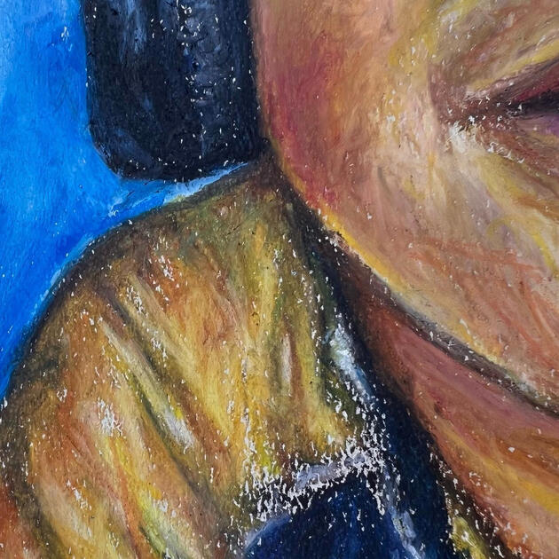'Dreamer', Pastel on 11x14" Pastelmat 2022